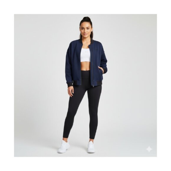 Under Armour Navy Zip-Up Jacket - Picture 1 of 8
